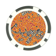 Red Blue Yellow Chaos Poker Chip Card Guard