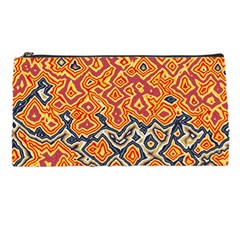 Red Blue Yellow Chaos Pencil Case by LalyLauraFLM