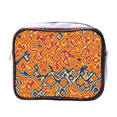 Red Blue Yellow Chaos Mini Toiletries Bag (one Side)