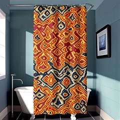 Red Blue Yellow Chaos	shower Curtain 36  X 72 