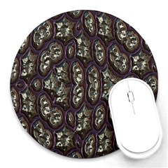 3d Plastic Shapes Round Mousepad