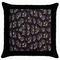 3d Plastic Shapes Throw Pillow Case (black)