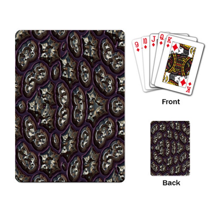 3d plastic shapes Playing Cards Single Design