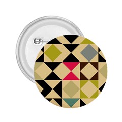 Rhombus And Triangles Pattern 2 25  Button