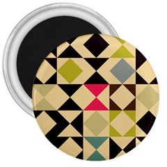 Rhombus And Triangles Pattern 3  Magnet