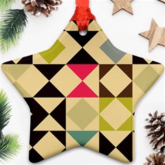 Rhombus And Triangles Pattern Ornament (star)