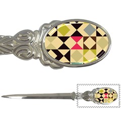 Rhombus And Triangles Pattern Letter Opener