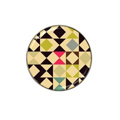 Rhombus And Triangles Pattern Hat Clip Ball Marker