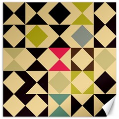 Rhombus And Triangles Pattern Canvas 20  X 20  by LalyLauraFLM