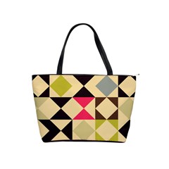 Rhombus And Triangles Pattern Classic Shoulder Handbag