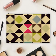 Rhombus And Triangles Pattern Cosmetic Bag (large)