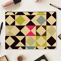 Rhombus And Triangles Pattern Cosmetic Bag (xl)