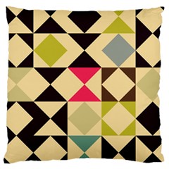 Rhombus And Triangles Pattern Large Cushion Case (two Sides)