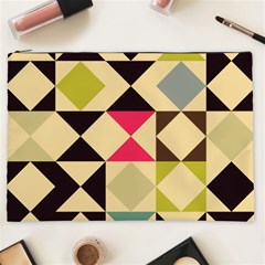 Rhombus And Triangles Pattern Cosmetic Bag (xxl)