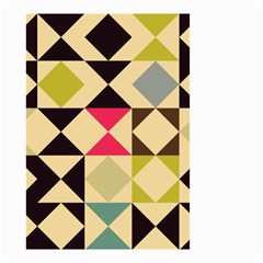 Rhombus And Triangles Pattern Small Garden Flag