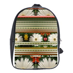 Pattern Flower  School Bags(large)  by infloence