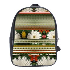 Pattern Flower  School Bags (xl) 