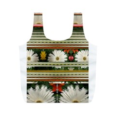 Pattern Flower  Full Print Recycle Bags (m) 