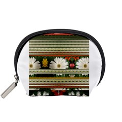 Pattern Flower  Accessory Pouches (small) 