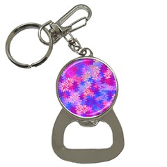 Pink And Purple Marble Waves Bottle Opener Key Chains