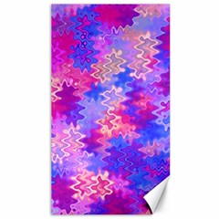 Pink And Purple Marble Waves Canvas 40  X 72  