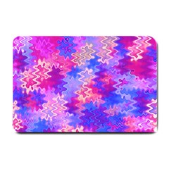 Pink And Purple Marble Waves Small Doormat 