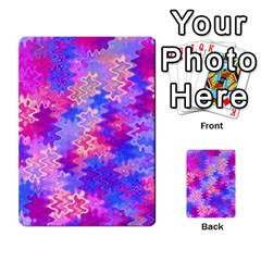 Pink And Purple Marble Waves Multi-purpose Cards (rectangle) 