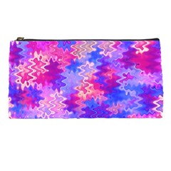 Pink And Purple Marble Waves Pencil Cases