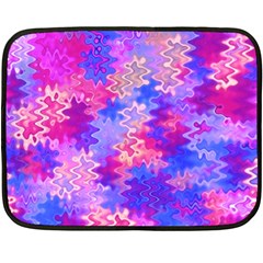 Pink And Purple Marble Waves Double Sided Fleece Blanket (mini)  by KirstenStar