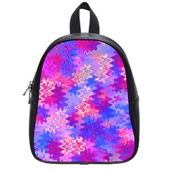 Pink And Purple Marble Waves School Bags (small) 