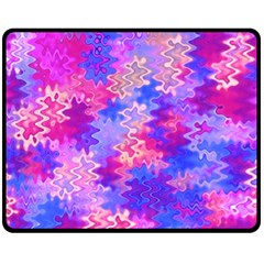 Pink And Purple Marble Waves Fleece Blanket (medium) 