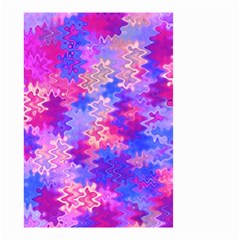 Pink And Purple Marble Waves Small Garden Flag (two Sides) by KirstenStar