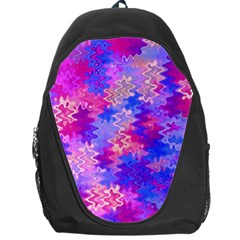 Pink And Purple Marble Waves Backpack Bag