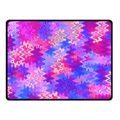 Pink And Purple Marble Waves Double Sided Fleece Blanket (small) 