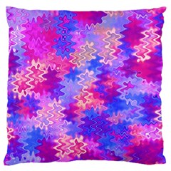 Pink And Purple Marble Waves Large Flano Cushion Cases (one Side) 