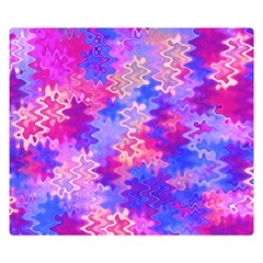 Pink And Purple Marble Waves Double Sided Flano Blanket (small) 