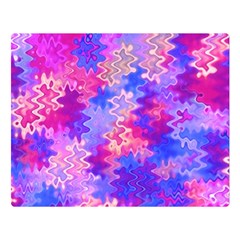 Pink And Purple Marble Waves Double Sided Flano Blanket (large)  by KirstenStar