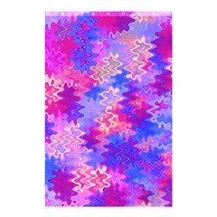 Pink And Purple Marble Waves Shower Curtain 48  X 72  (small) 