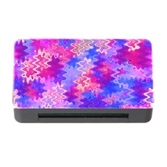 Pink And Purple Marble Waves Memory Card Reader With Cf