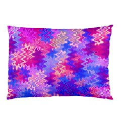 Pink And Purple Marble Waves Pillow Cases (two Sides)