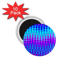 Melting Blues And Pinks 1 75  Magnets (10 Pack) 