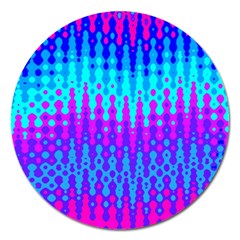 Melting Blues And Pinks Magnet 5  (round)