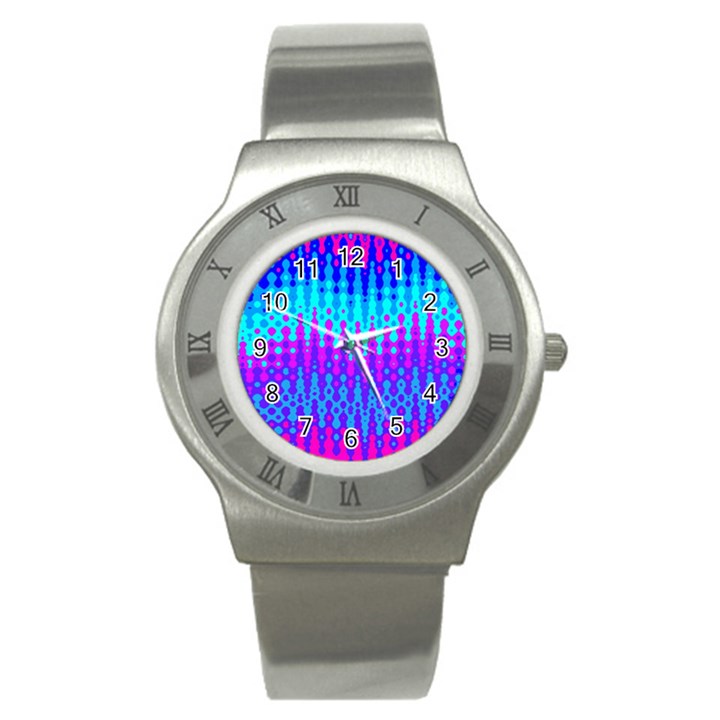 Melting Blues and Pinks Stainless Steel Watches