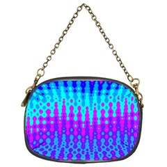 Melting Blues And Pinks Chain Purses (one Side) 