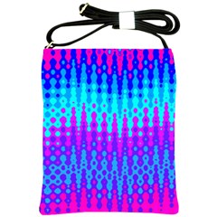 Melting Blues And Pinks Shoulder Sling Bags