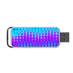 Melting Blues And Pinks Portable Usb Flash (one Side) by KirstenStar