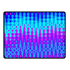 Melting Blues And Pinks Double Sided Fleece Blanket (small) 