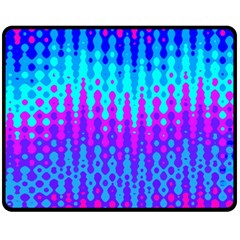 Melting Blues And Pinks Double Sided Fleece Blanket (medium) 