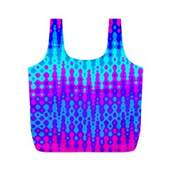 Melting Blues And Pinks Full Print Recycle Bags (m) 