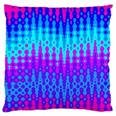 Melting Blues And Pinks Large Flano Cushion Cases (one Side)  by KirstenStar